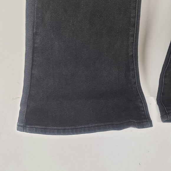 Sandrine Rose Super Flare Wide Legs Jeans Women's Size 25 Black Wash - Picture 7 of 9
